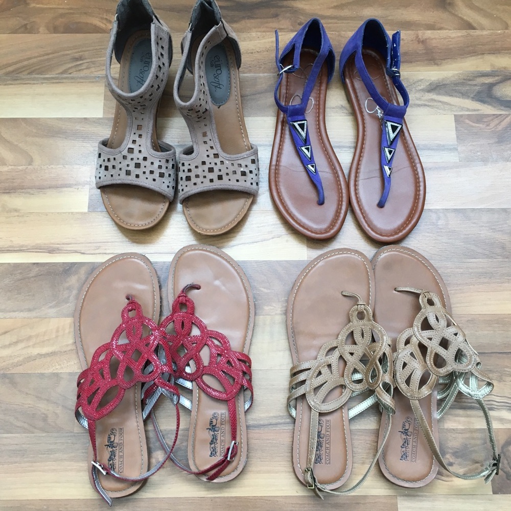 4 pair bundle of Sandals| size 8